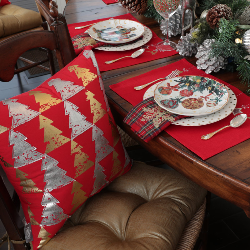 Tassels Cotton Reversible Throw Pillow