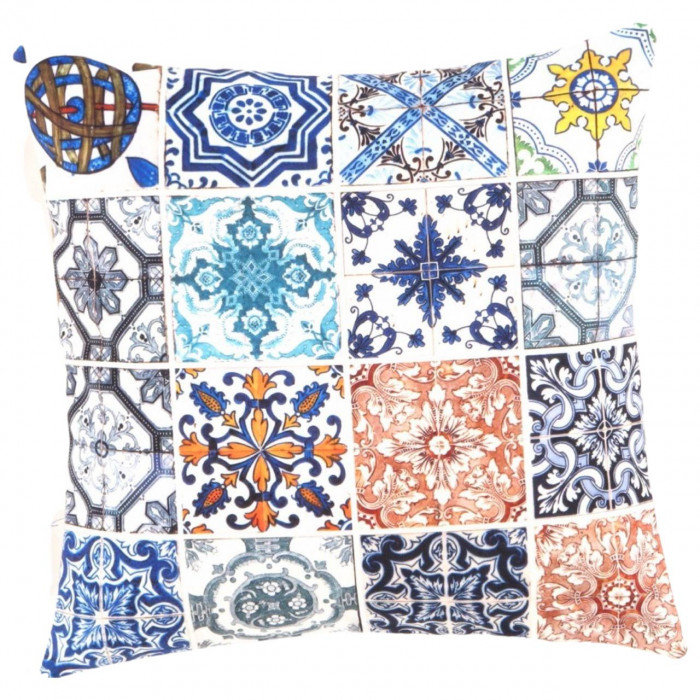 Coussin décoratif en velours Pasargad 16 po x 16 po