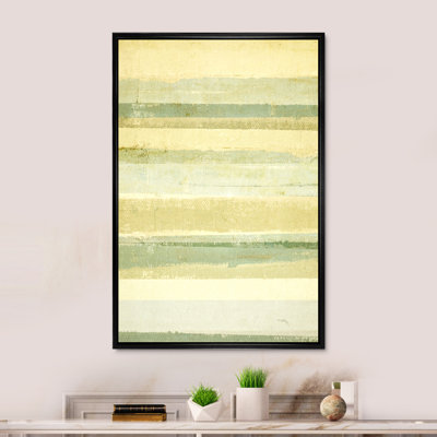 Art moderne vert et beige - Décoration murale moderne et contemporaine sur toile