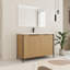 Ensemble de meuble-lavabo simple 48 po avec plateau en résine Hickory-290821729