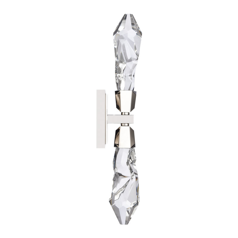 Angelus Steel LED Wallchiere, Polished Nickel