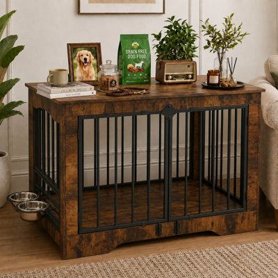 Heavy-Duty Furniture Style Large Dog Crate