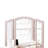 Darolyn Solid Wood Vanity with Mirror and Seat-1117995945