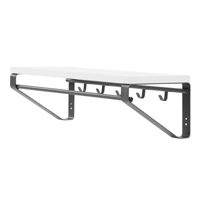 Metal Wall 5 - Hook Wall Mounted Coat Rack
