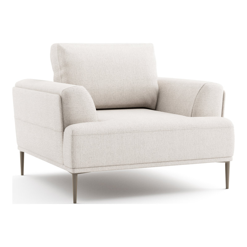 Fauteuil Kertu, Chenille crème