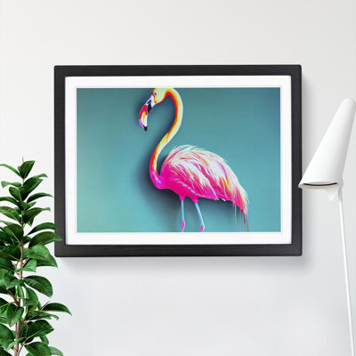 Magnetic Flamingo - Framed Print