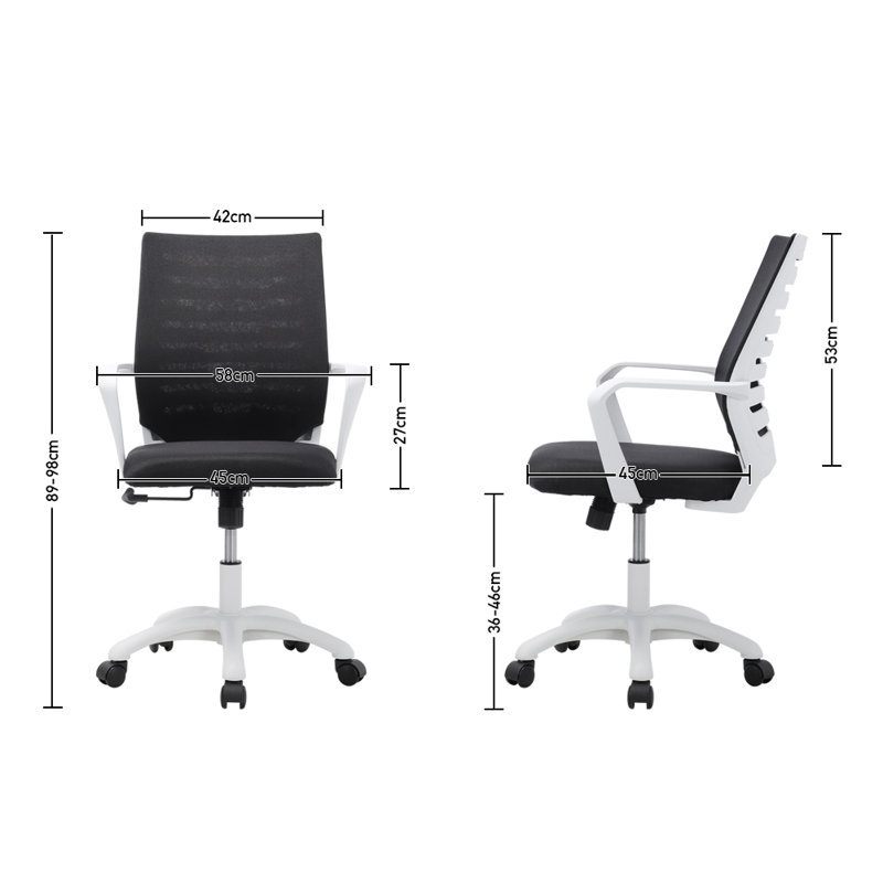 Dunnam Polyester Blend Office Chair, Black