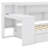 Wooden Daybed With 3 Drawers, USB Ports And Desk-104831535-104831536
