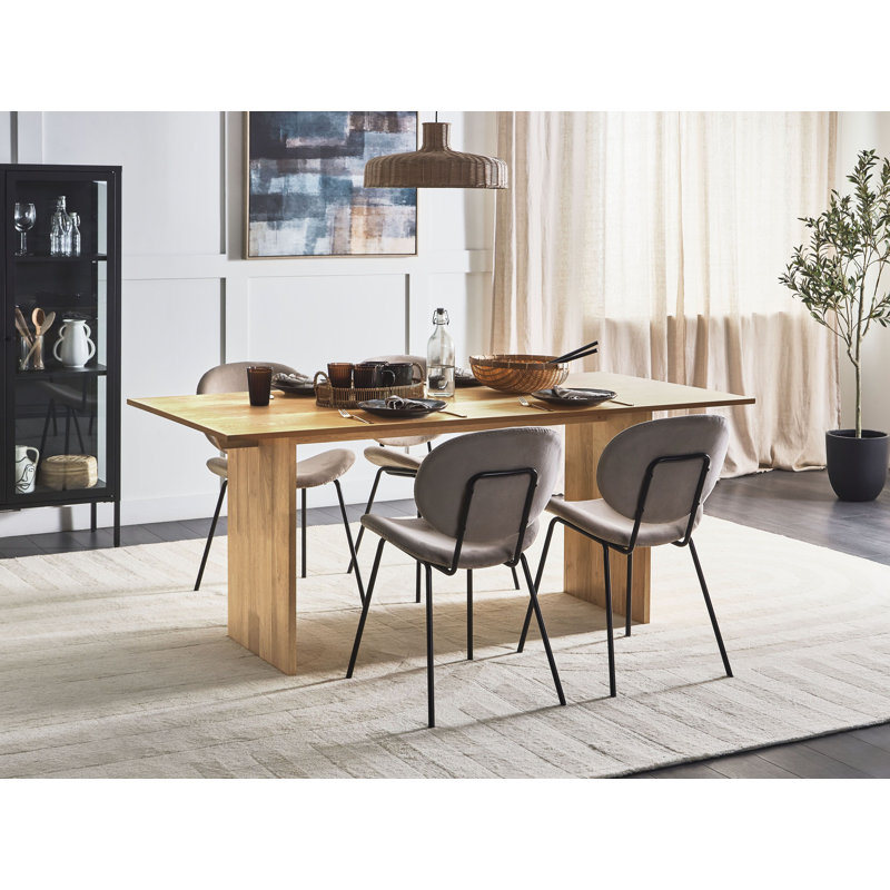 Goodlett Solid Wood Base Dining Table