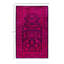 Tapis rose en laine unique 4 pi 1 po x 6 pi 4 po Huckaby