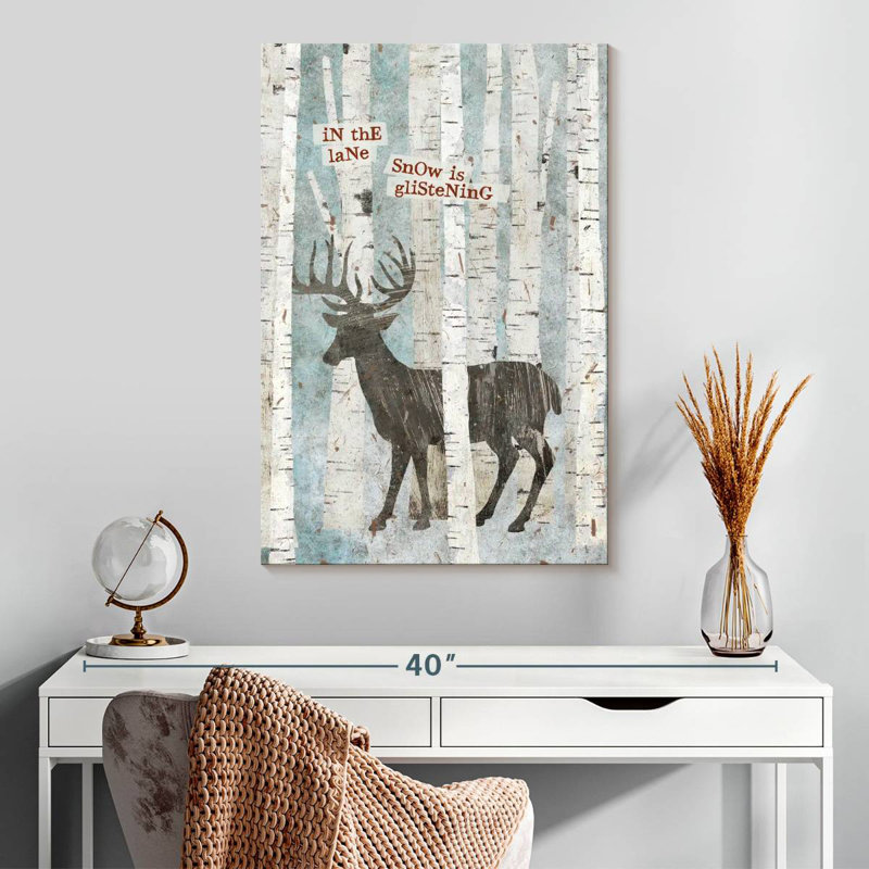 Cerf Brampt Winter Wonderland I, H 30 po x l 20 po