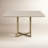 Tulane Solid Wood Top Metal Base Dining Table-268602040-400302520