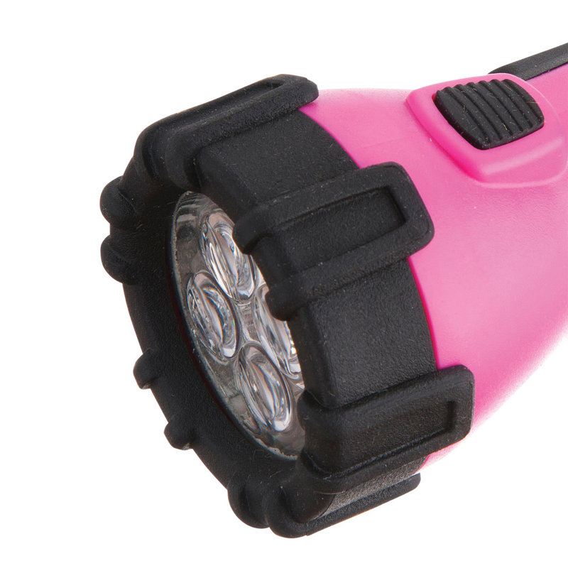8.88'' Battery Powered Integrated LED Flashlight, Pink