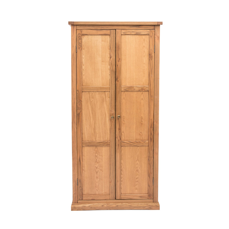 Rohrbach 2 Door Solid + Manufactured Wood Wardrobe