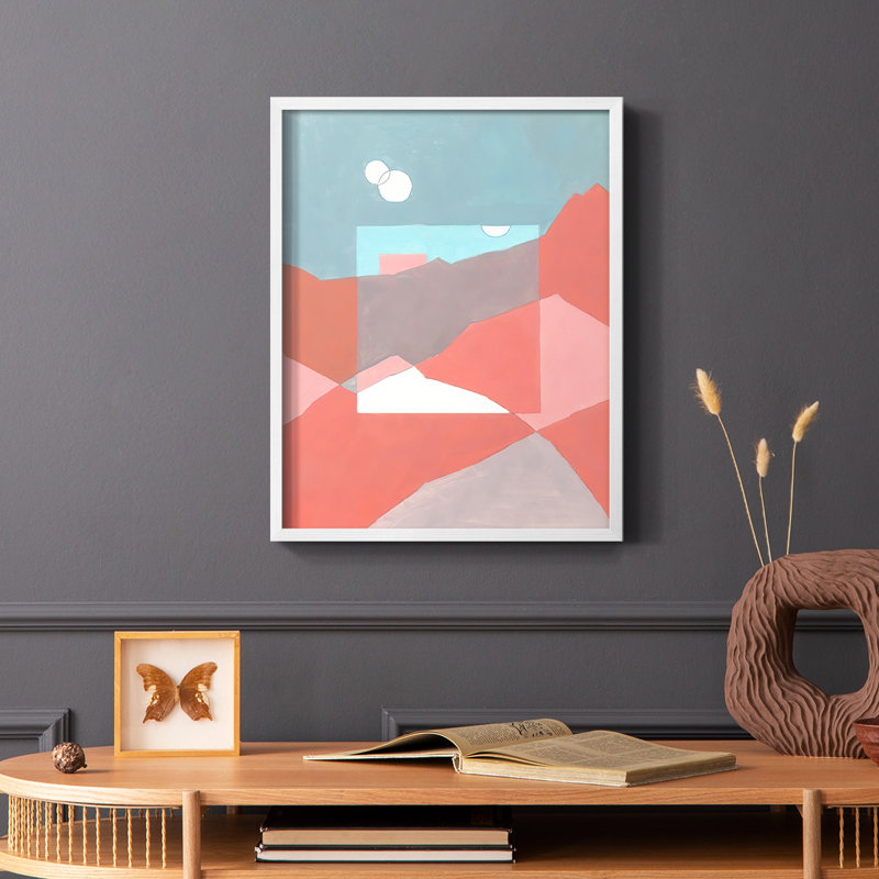 «Desert Dreamscape II», reproduction encadrée - bois massif, Blanc, H 10 po x l 8 po