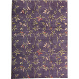 Hand-Knotted PURPLE Area Rug