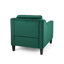 Fauteuil club en velours vert