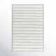 Rectangle Triton Striped Hand Tufted Wool Area Rug in Gray