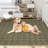 Modern Machine Washable Rug with Rubber Backing for Living Room Non-Slip Dining Room Rug Easy-Cleaning Floor Carpet for Bedroom-2000237383