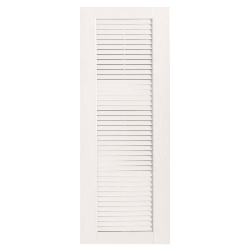 Paire de volets à persiennes droites, blanc, 48 po, 18 po