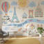 Papier peint montgolfière tour Eiffel-888227814-888227801
