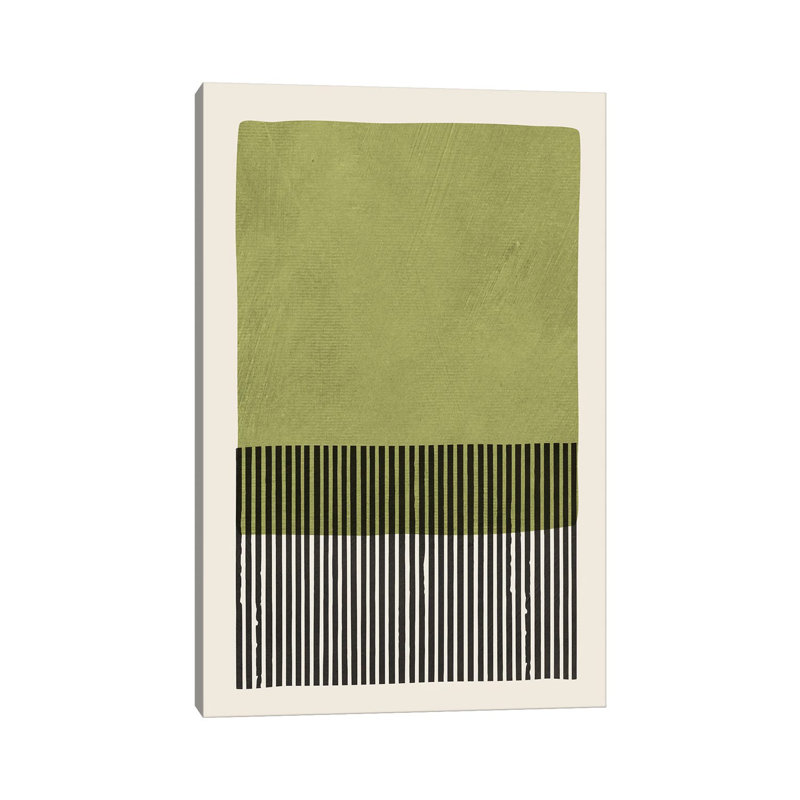Green Black Wall Art I by EmcDesignLab - Wrapped Canvas Gallery-Wrapped Canvas Giclée, 30.48 cm H x 20.32 cm W