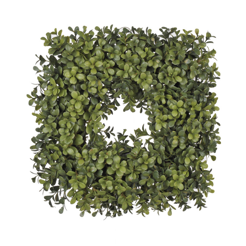 Couronne de buis artificielle 14 po