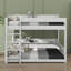 Lit superposé grand sur grand avec tablettes de rangement et stations de charge USB-155672511