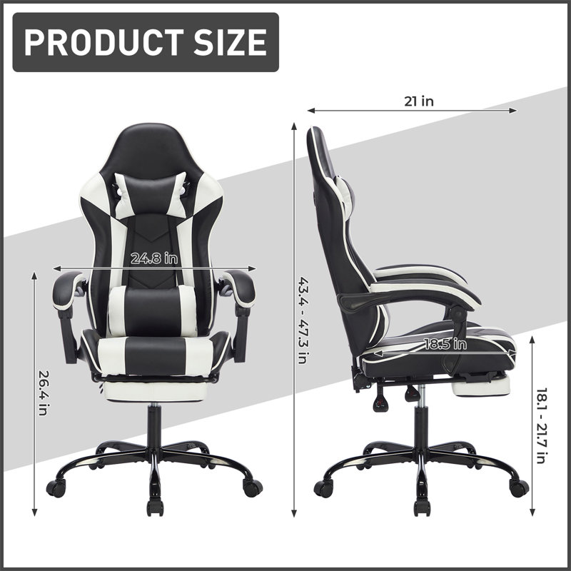 Chaise de jeu avec repose-pieds