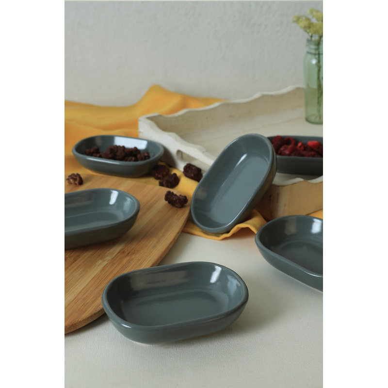 Latitude Run Areej 100% CERAMIC Salad Bowl, Light Green
