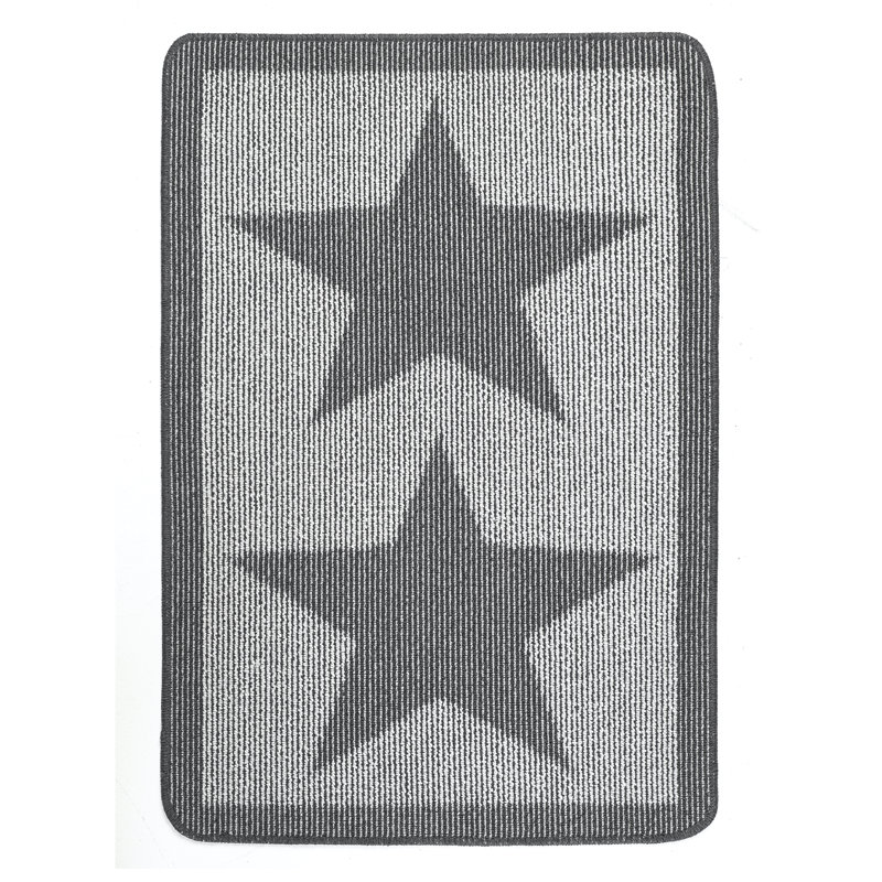 My Utility Star Kitchen Mat, Silver, Rectangle 67 x 100 cm
