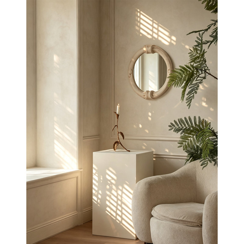 Miroir d'appoint pour chambre à coucher, H 19,69 po x l 17,13 po