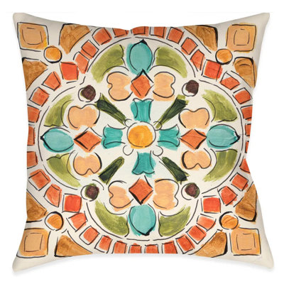 Tuscan Tile Throw Pillow