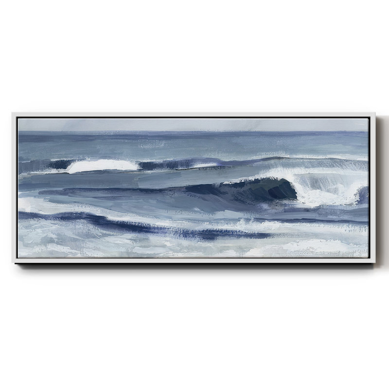 Surf Jet I - toile encadrée, H 12 po x l 30 po