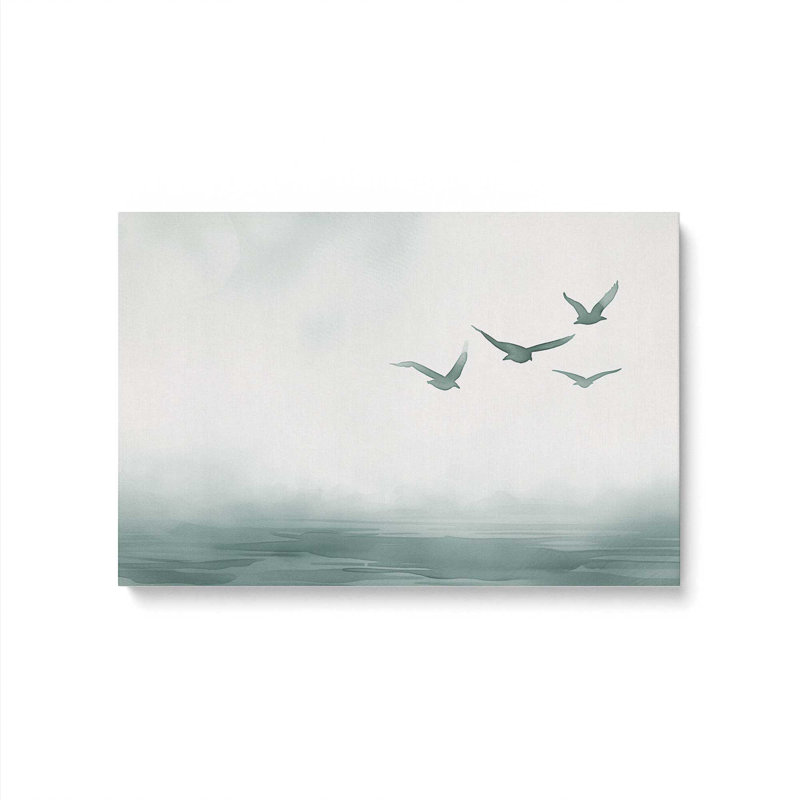 Impression sur toile Misty, H 32 po x l 48 po x P 1,25 po, Toile tendue
