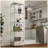 Modern Glass Display Cabinet with Drawer and LED lights for Living Room and Bedroom-370933066