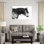 «Black and White Horse Portrait III» par Phburchett - photographie sur toile tendue