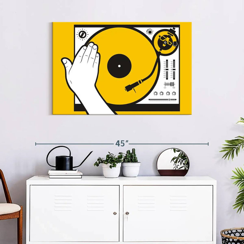 Abarca DJ Vinyl Scratch, 24" H x 36" W