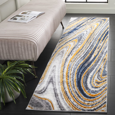Tapis abstrait Lummie Performance Performance