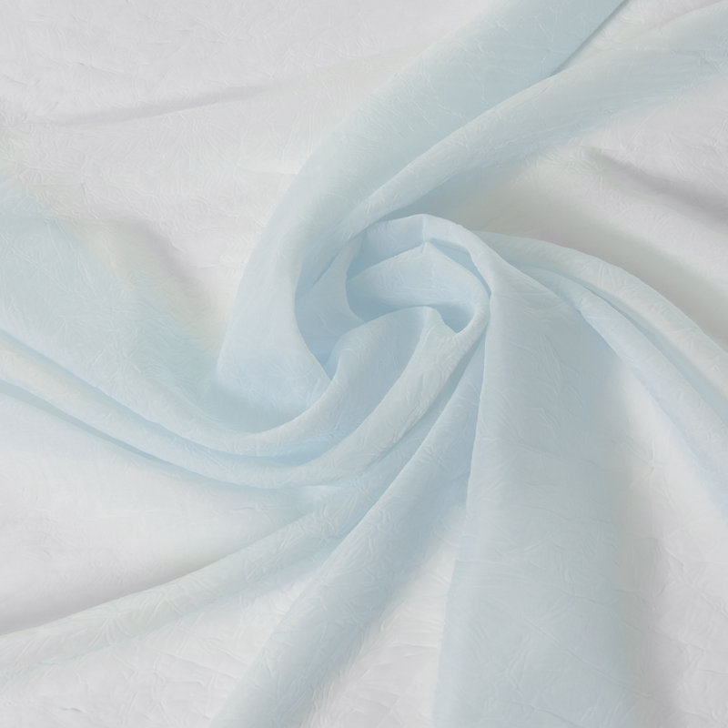 Rideau transparent Maaike, L 52 po x L 108 po, Bleu ciel