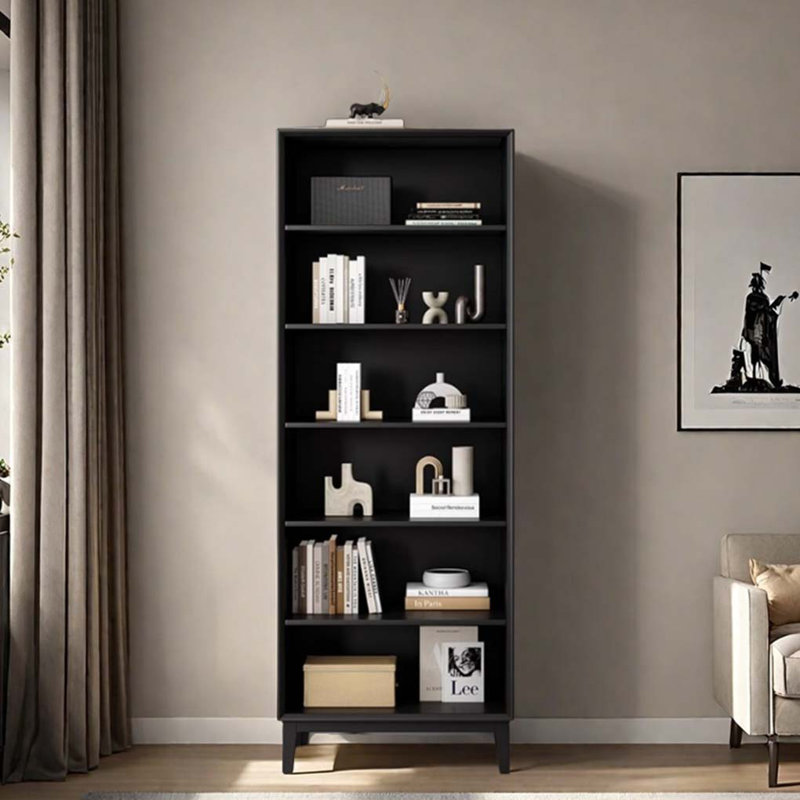 Black Standard Display Cabinet Bookcase
