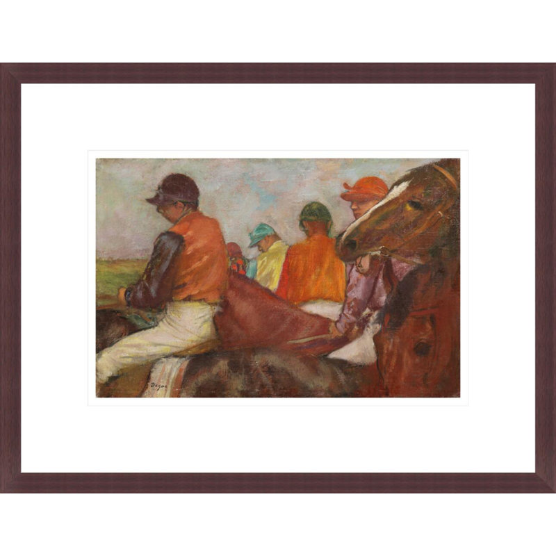«The Jockeys» par Edgar Degas, impression giclée encadrée, H 12,97 po x l 16,75 po