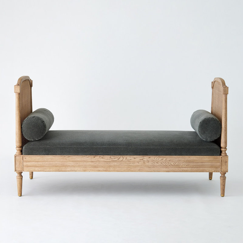 Josephine Daybed-Bleached Oak, Gray, Brown
