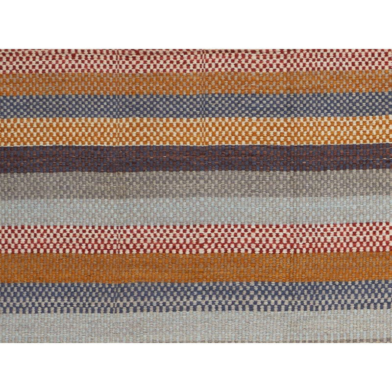 Striped Area Rug in Brown/Gray/Black