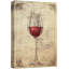 Un verre de vin rouge sur fond de lettre rétro-94537646