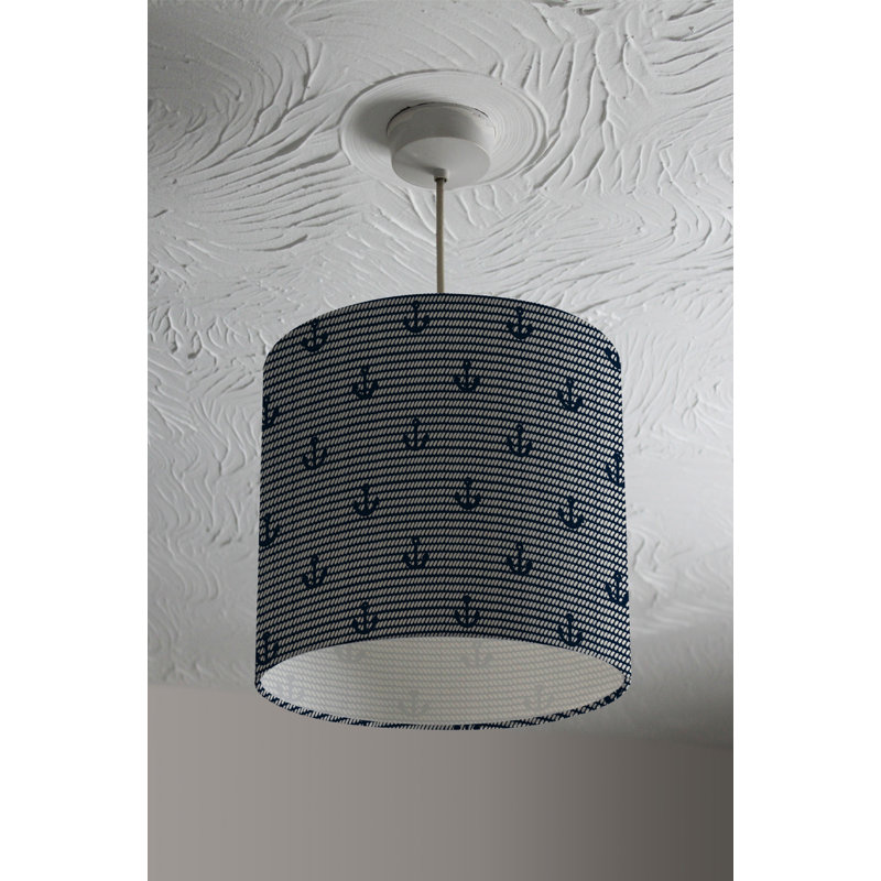 Drum Cotton Lamp Shade ( Uno ), 22cm H x 25cm W x 25cm D