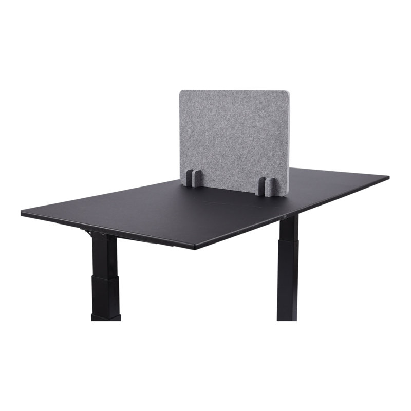 Cloison de bureau en tissu 1 panneau, Château gris