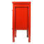 Table de bout de style oriental avec finition laquée rouge antique