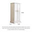 18 " W Solid Wood and Glass Jewelry Armoire