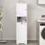 Armoire de trieur de linge inclinable - Blanc avec sacs en tissu amovibles